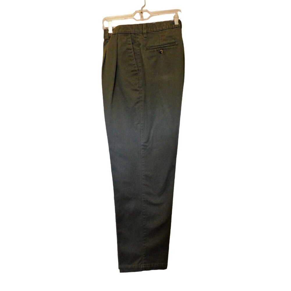 Dockers Khakis Pants 38x31 Gray Chinos Classic Fit Pleated Front 100% Cotton - Picture 2 of 9